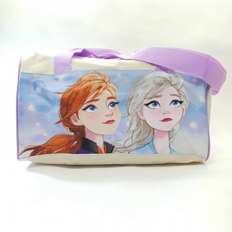 Dievčenská detská športová taška na plece Frozen II 64 Biela perleť